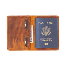 Load image into Gallery viewer, Viaggio Leather Passport Wallet
