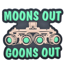 Load image into Gallery viewer, Moons Out Goons Out - Glow in the Dark - PVC Patch
