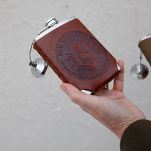 Load image into Gallery viewer, Leather Wrapped Flask

