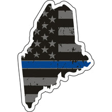 Load image into Gallery viewer, Distressed Thin Blue Line State Sticker - Choose Your State
