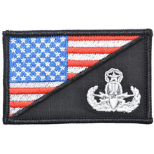 Load image into Gallery viewer, EOD MASTER Explosive Ordnance Disposal USA Flag - 2.25x3.5 Patch
