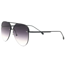 Load image into Gallery viewer, Megan 2 - Faded Black Metal Aviator Sunglasses
