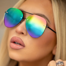 Load image into Gallery viewer, Smaller Megan 2 - Pride Aviator Sunglasses
