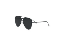 Load image into Gallery viewer, Smaller Megan 2 Jet Black- Aviator Sunglasses

