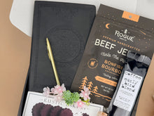 Load image into Gallery viewer, Father’s Day Gift Basket for Dad – Coffee, Chocolate &amp; Candle Set
