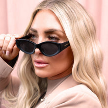 Load image into Gallery viewer, Kat x Money Moves - Black Cateye Sunglasses
