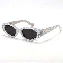 Load image into Gallery viewer, Kat x Money Moves - Silver Cateye Sunglasses
