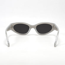 Load image into Gallery viewer, Kat x Money Moves - Silver Cateye Sunglasses
