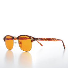 Load image into Gallery viewer, Half Frame Amber Lens Sunglasses - Eaton
