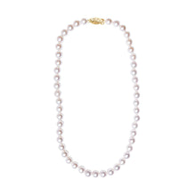 Load image into Gallery viewer, 14K Yellow Gold 8.0x8.5mm Akoya Pearl Strand Necklace
