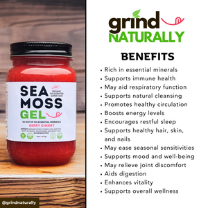 Original Sea Moss Gel - Dr. Sebi Inspired 100% Raw Organic - Wild Harvested Sea Moss