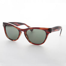 Load image into Gallery viewer, Horn Rim Rectangular Vintage Sunglass with Glass Lens - Norma Jean
