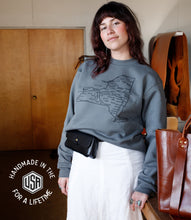 Load image into Gallery viewer, New York State Map Sweatshirt  - USA Made
