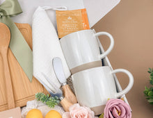 Load image into Gallery viewer, Home Blessing Gift Box – Bamboo Cutting Board, Ceramic Mugs &amp; Cozy Kitchen Essentials
