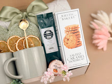 Load image into Gallery viewer, Housewarming Gift Basket – Blanket, Coffee &amp; Home Accents
