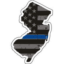 Load image into Gallery viewer, Distressed Thin Blue Line State Sticker - Choose Your State
