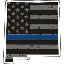 Load image into Gallery viewer, Distressed Thin Blue Line State Sticker - Choose Your State
