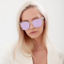 Load image into Gallery viewer, Venice Cateye - Clear Purple Prescription
