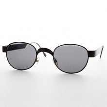 Load image into Gallery viewer, Round Metal Industrial Sunglass with Wide Curve Temples - Ollie
