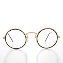 Load image into Gallery viewer, Vintage Round Clear Lens Pretend Eye Glasses - Oreo
