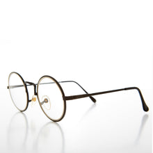 Load image into Gallery viewer, Vintage Round Clear Lens Pretend Eye Glasses - Oreo
