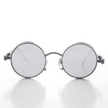 Load image into Gallery viewer, Round Steampunk Goggle Sunglass with Mirror Lenses - Orwell 3
