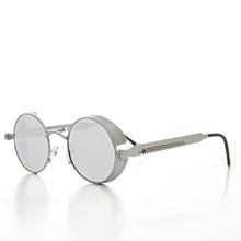 Load image into Gallery viewer, Round Steampunk Goggle Sunglass with Mirror Lenses - Orwell 3
