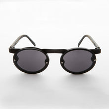 Load image into Gallery viewer, 90s Oval Goth Sunglasses with Floating Brow line - Oswald
