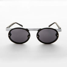 Load image into Gallery viewer, 90s Oval Goth Sunglasses with Floating Brow line - Oswald
