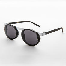Load image into Gallery viewer, 90s Oval Goth Sunglasses with Floating Brow line - Oswald
