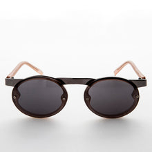 Load image into Gallery viewer, 90s Oval Goth Sunglasses with Floating Brow line - Oswald
