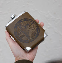 Load image into Gallery viewer, Leather Wrapped Flask
