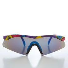 Load image into Gallery viewer, 80s Junior Shield Wrap Around Sunglasses - Artie
