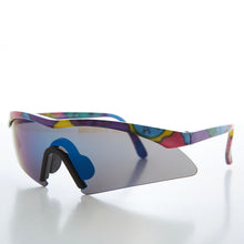 Load image into Gallery viewer, 80s Junior Shield Wrap Around Sunglasses - Artie
