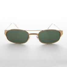 Load image into Gallery viewer, Narrow Rectangular Aviator Frame with Glass Lens - Poncho
