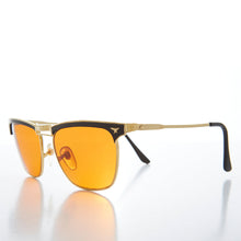 Load image into Gallery viewer, Amber Lens Horn Rim Classic Vintage Sunglass - Pop
