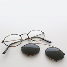 Load image into Gallery viewer, Oval Clip On Sunglasses  - Purdue
