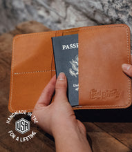Load image into Gallery viewer, Leather Passport Case - USA Made

