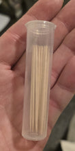 Load image into Gallery viewer, 36 Qty Unflavored Birchwood Toothpicks in Plastic Tubes
