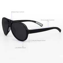 Load image into Gallery viewer, Poseidon Black  – Tangle-Free Floating Aviators
