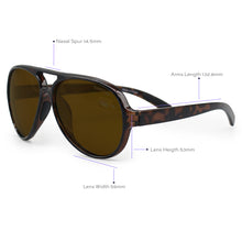 Load image into Gallery viewer, Poseidon Brown Tortoise  – Tangle-Free Floating Aviators
