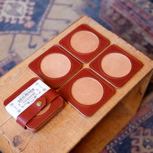 Load image into Gallery viewer, Premium Leather Coasters - USA Made
