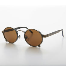 Load image into Gallery viewer, Round Steampunk Vintage Thick Rim Sunglass - Rankin
