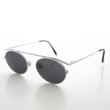 Load image into Gallery viewer, Steampunk 90s Metal Aviator Vintage Sunglass - Raven
