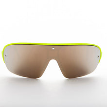 Load image into Gallery viewer, Mirror Wraparound Lens 80s Futuristic Sunglasses - Renoir

