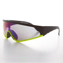 Load image into Gallery viewer, Mirror Lens Sports Wrap Vintage Sunglass - Rider
