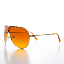 Load image into Gallery viewer, Gold Frame Aviator with Orange Lenses - Rivera
