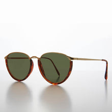 Load image into Gallery viewer, Women's Gold Brow Line 80s Vintage Sunglass - Roxie
