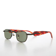 Load image into Gallery viewer, 90s Unique Rectangular Vintage Sunglasses - Rusty
