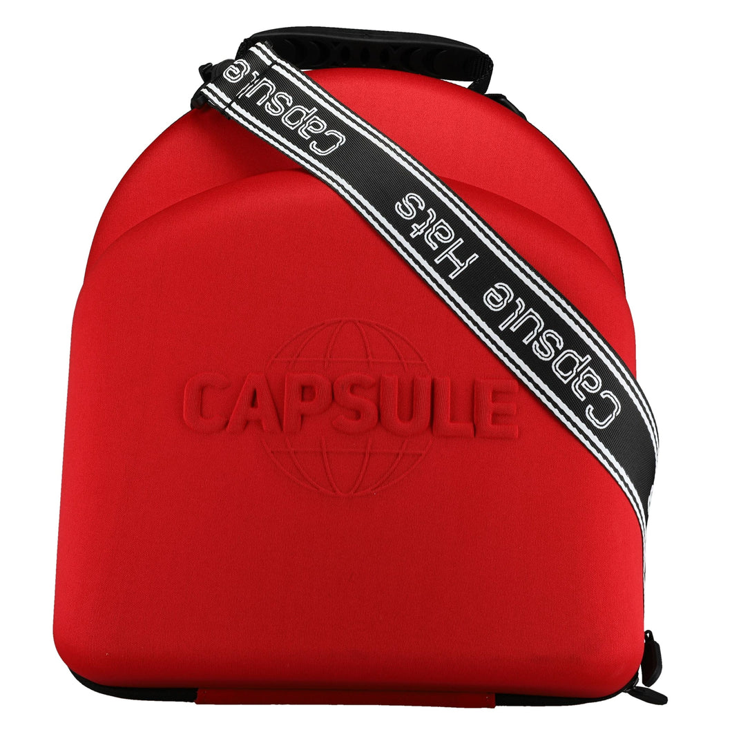 Capsule hats 5 Hat Carrier Case (Red)